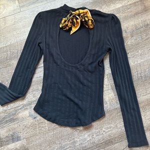 NWOT Free people party in the back long sleeve